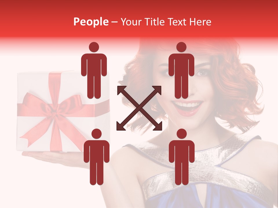 Happiness Friendly Portrait PowerPoint Template