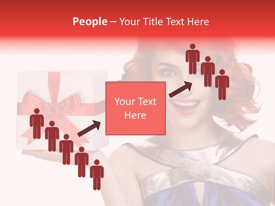 Happiness Friendly Portrait PowerPoint Template