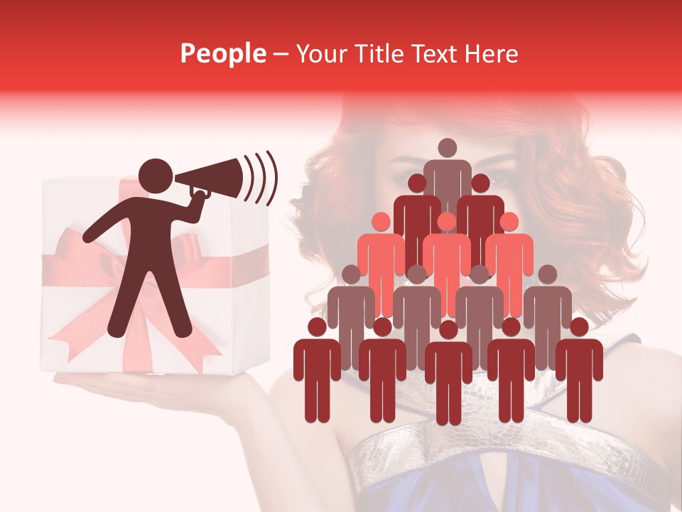 Happiness Friendly Portrait PowerPoint Template