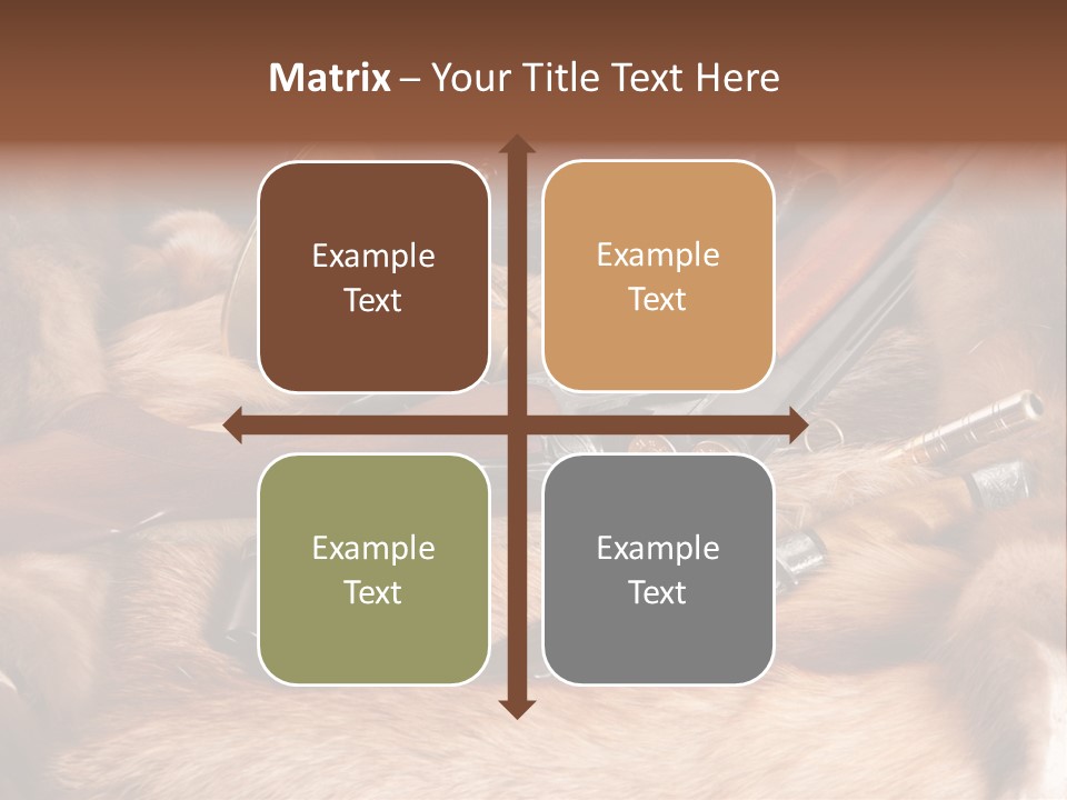 Golden Hunting Hobbies PowerPoint Template
