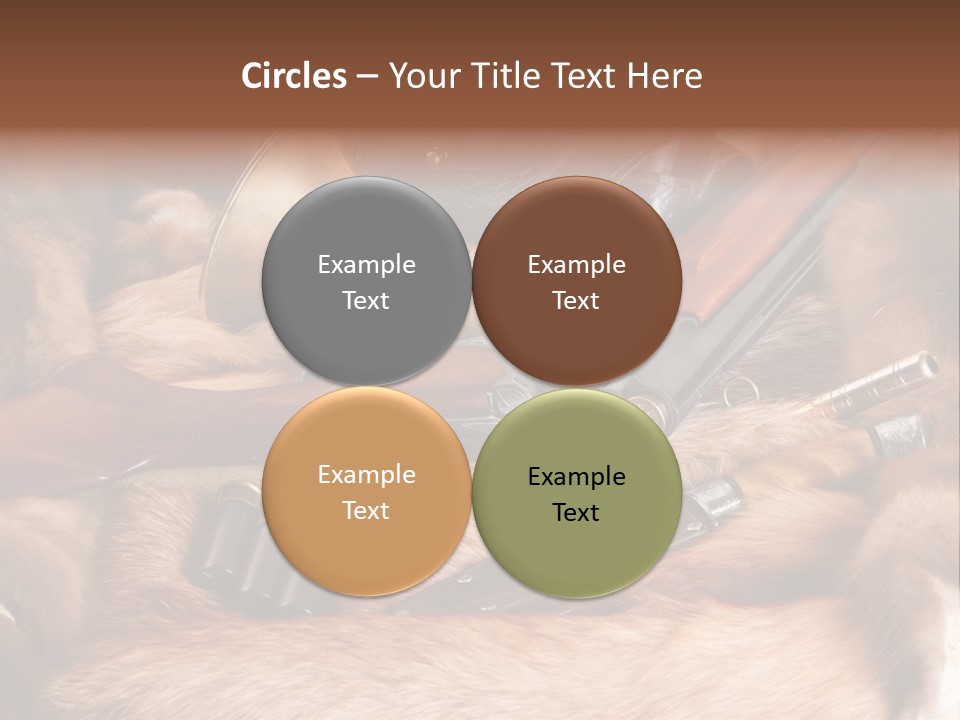 Golden Hunting Hobbies PowerPoint Template