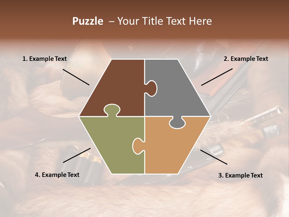 Golden Hunting Hobbies PowerPoint Template