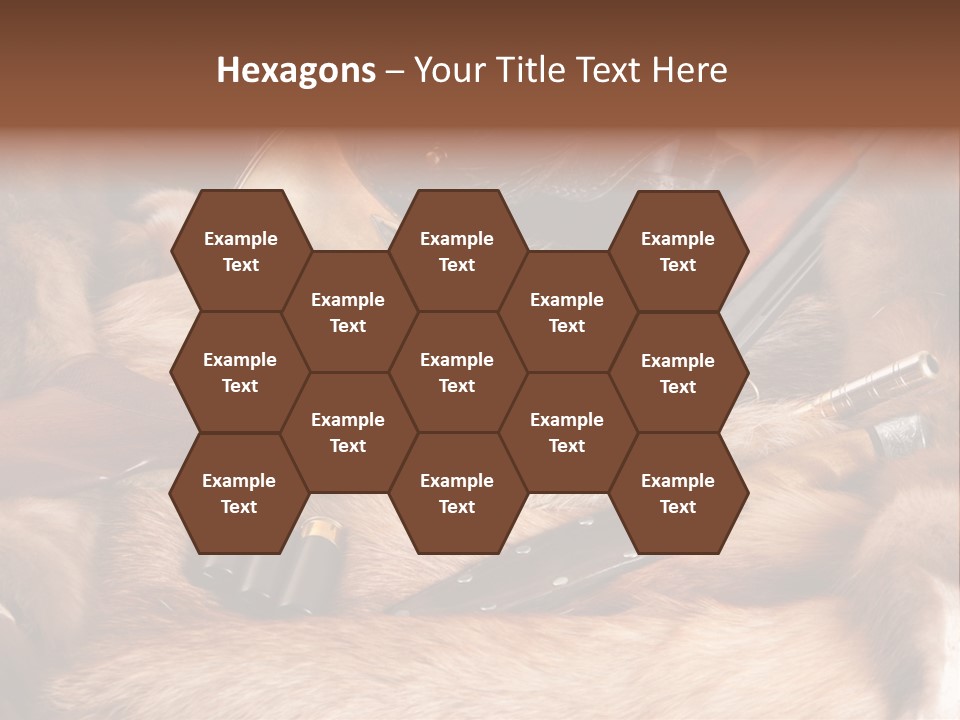 Golden Hunting Hobbies PowerPoint Template