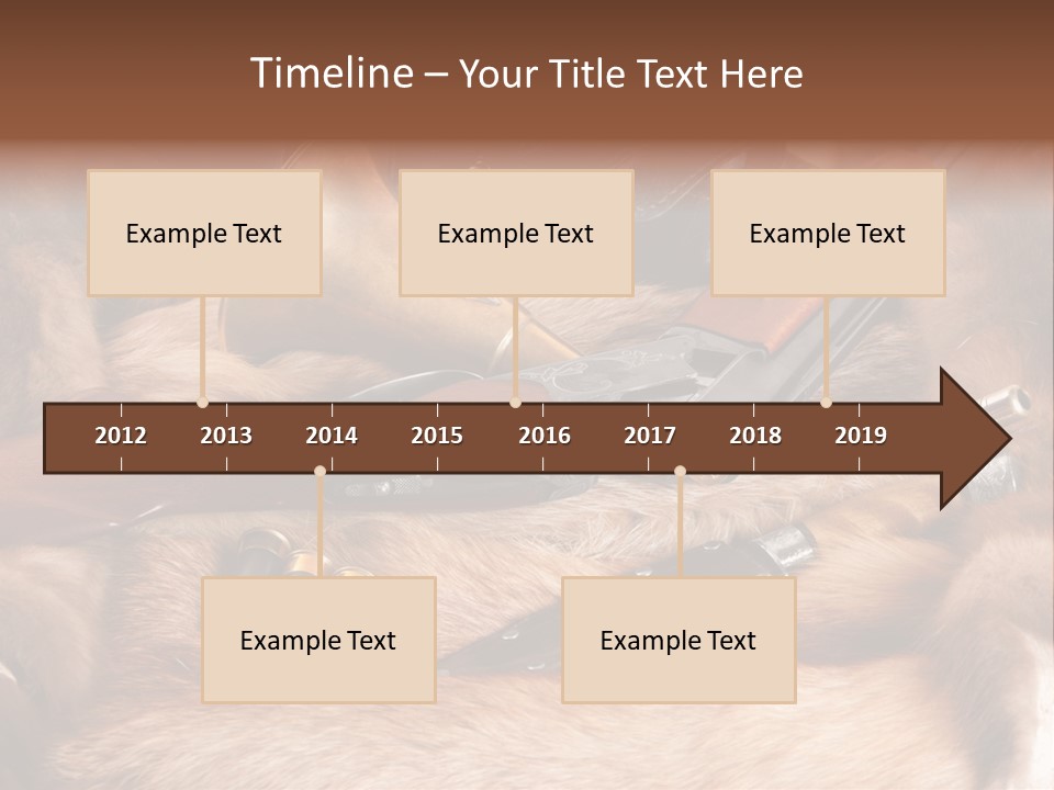 Golden Hunting Hobbies PowerPoint Template
