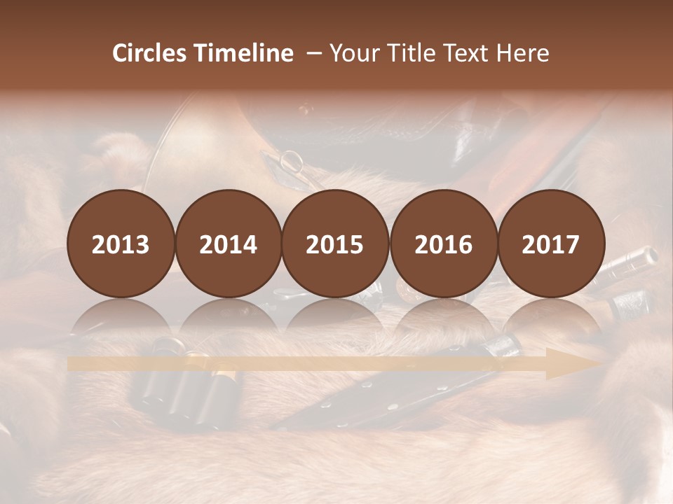 Golden Hunting Hobbies PowerPoint Template