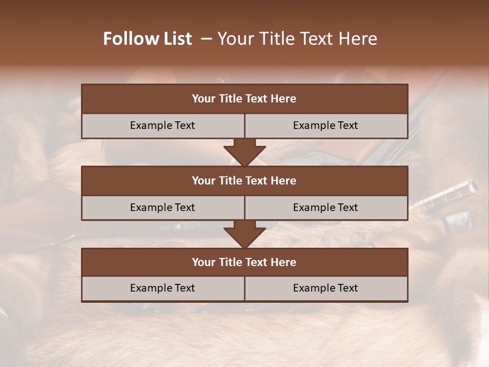 Golden Hunting Hobbies PowerPoint Template