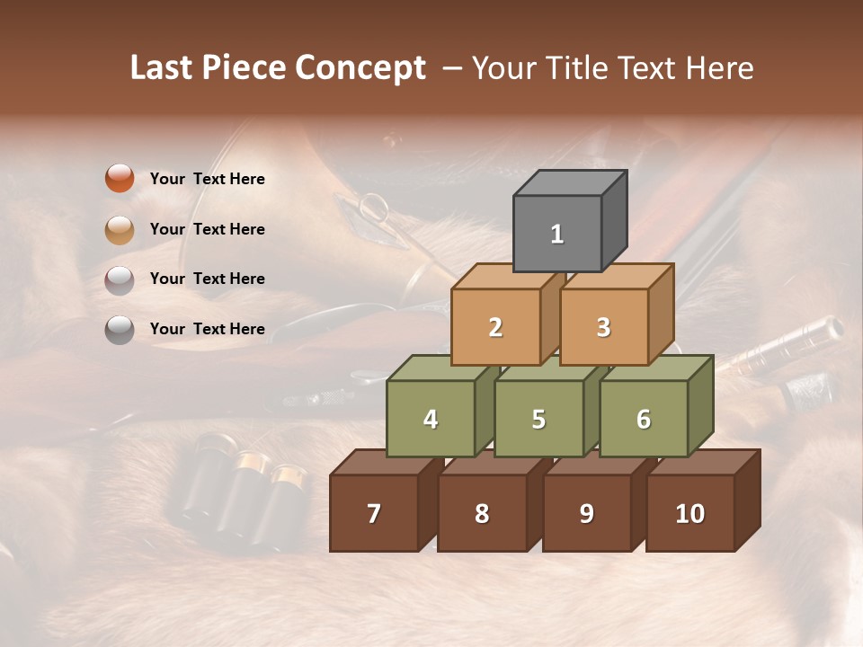 Golden Hunting Hobbies PowerPoint Template