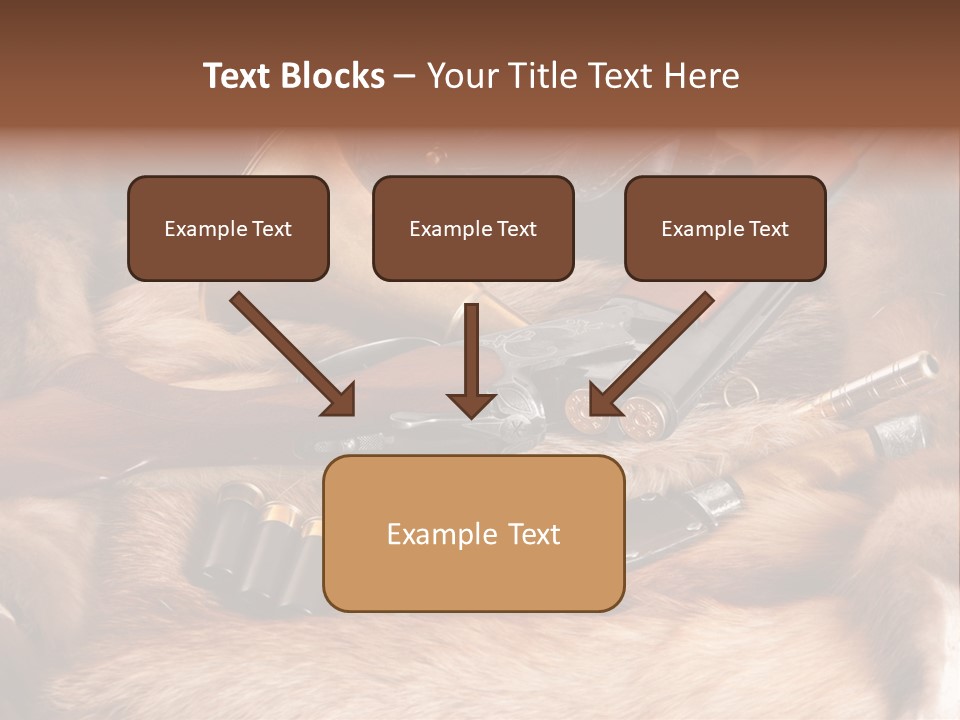Golden Hunting Hobbies PowerPoint Template