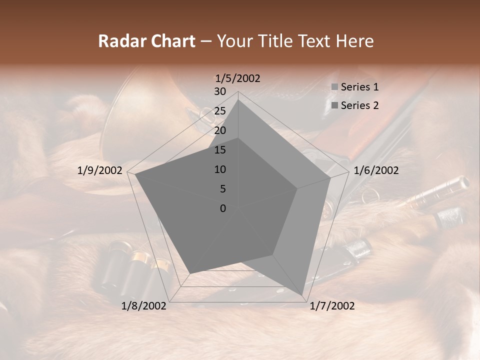 Golden Hunting Hobbies PowerPoint Template