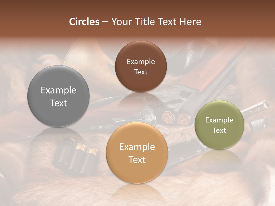 Golden Hunting Hobbies PowerPoint Template
