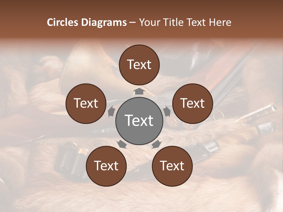 Golden Hunting Hobbies PowerPoint Template