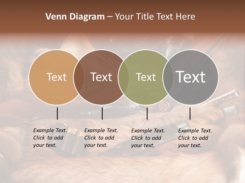 Golden Hunting Hobbies PowerPoint Template