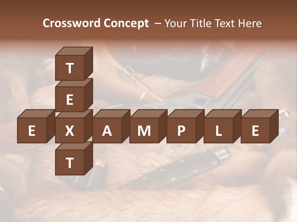 Golden Hunting Hobbies PowerPoint Template