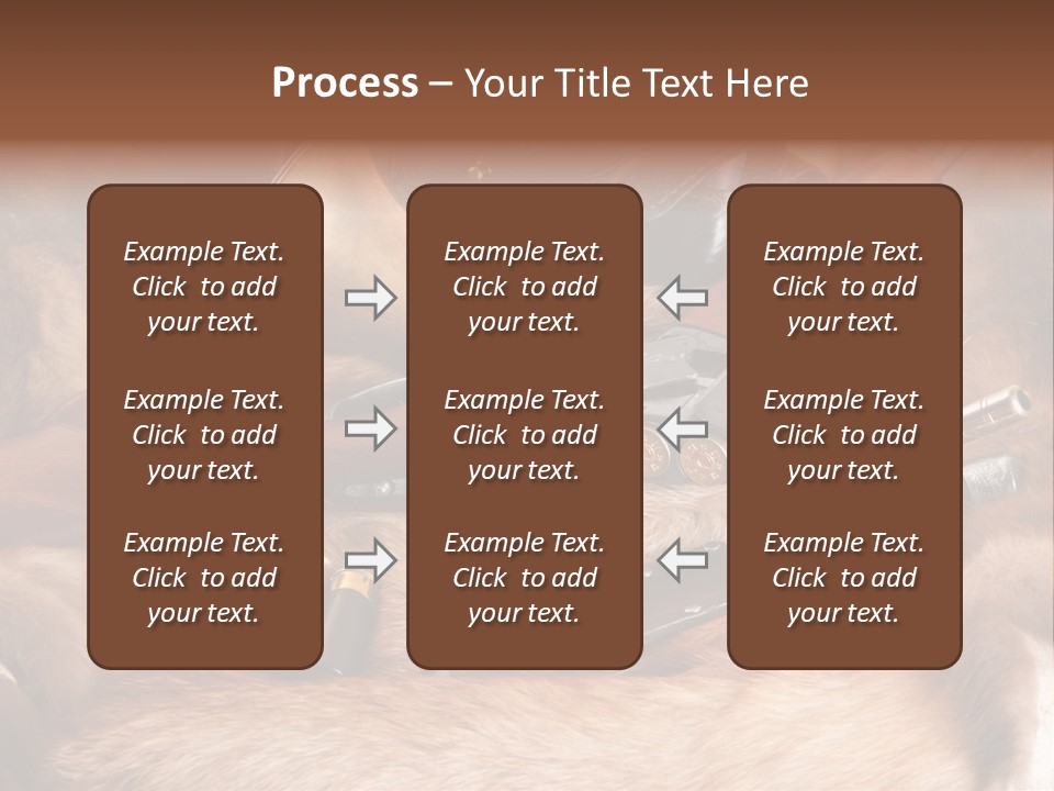 Golden Hunting Hobbies PowerPoint Template