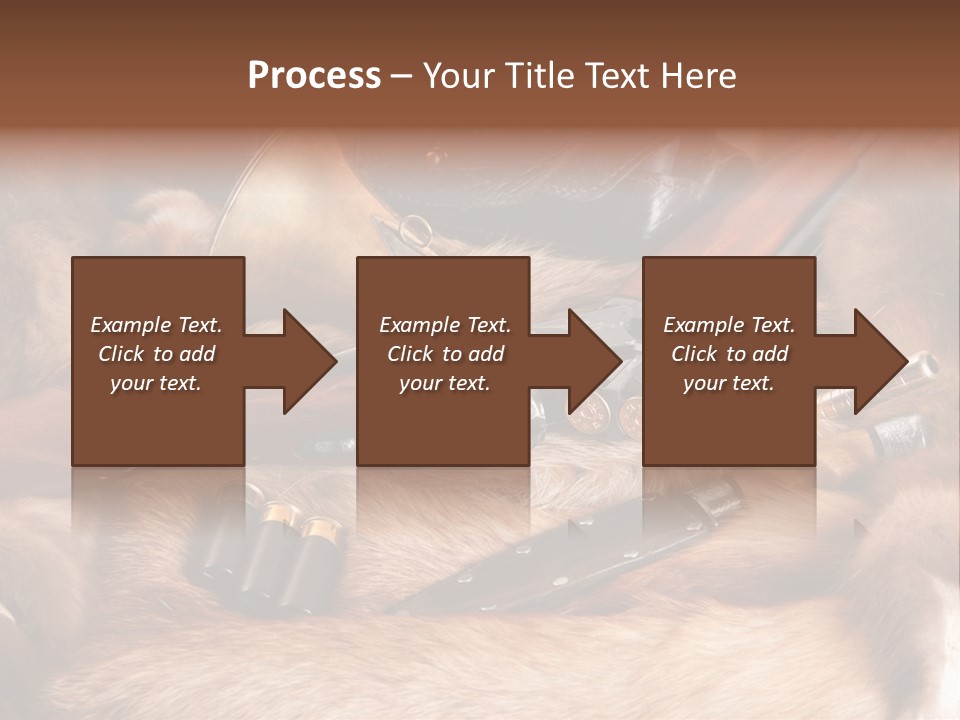 Golden Hunting Hobbies PowerPoint Template