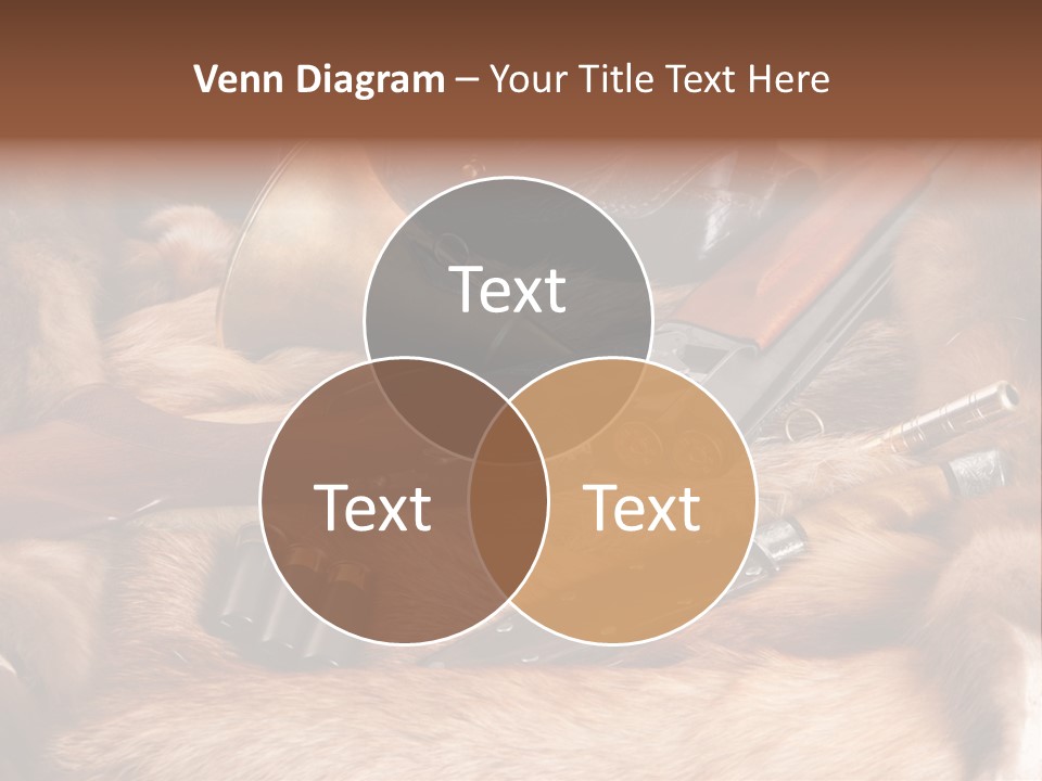 Golden Hunting Hobbies PowerPoint Template