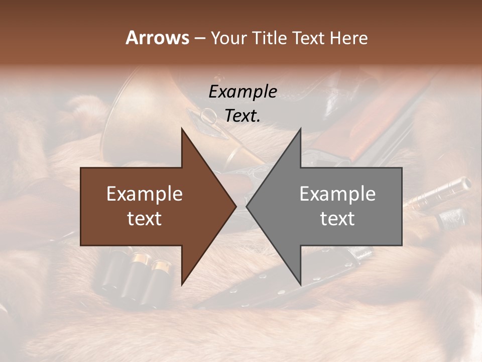 Golden Hunting Hobbies PowerPoint Template