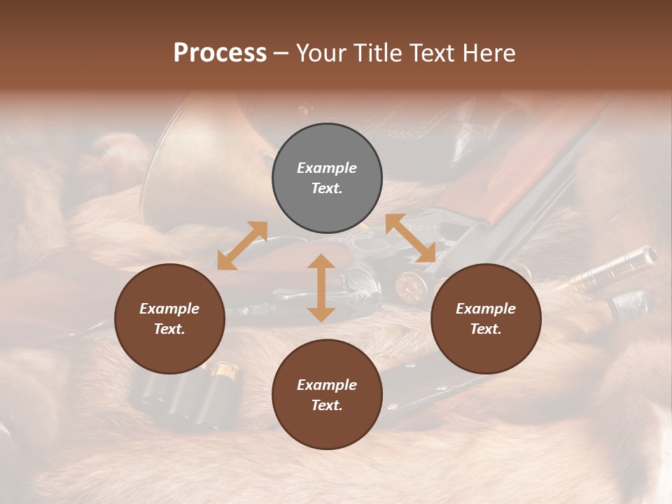 Golden Hunting Hobbies PowerPoint Template