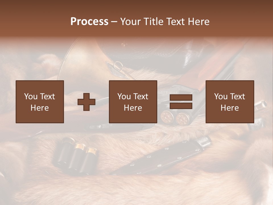 Golden Hunting Hobbies PowerPoint Template