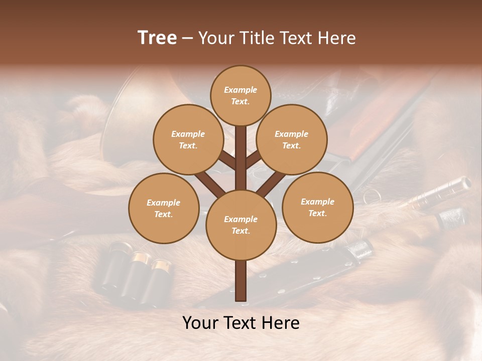 Golden Hunting Hobbies PowerPoint Template