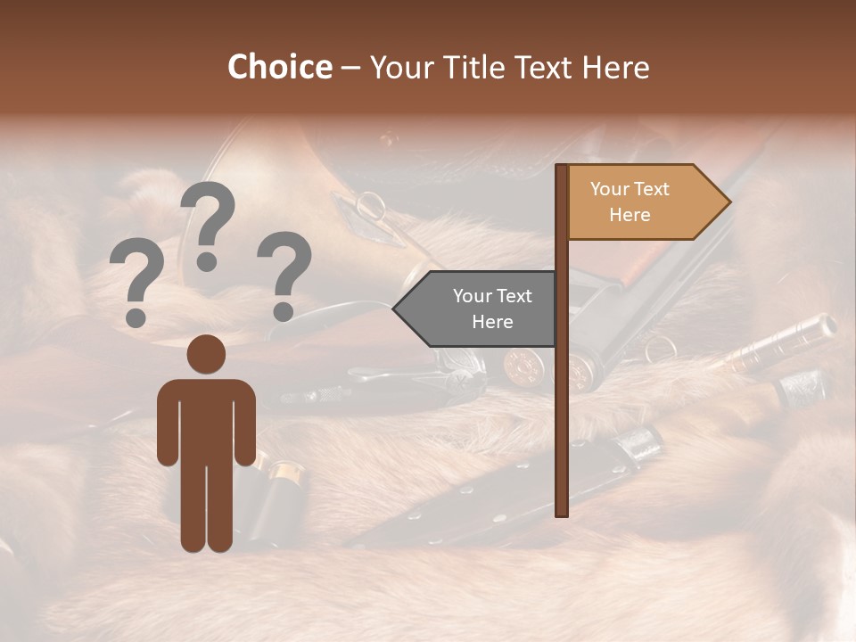Golden Hunting Hobbies PowerPoint Template