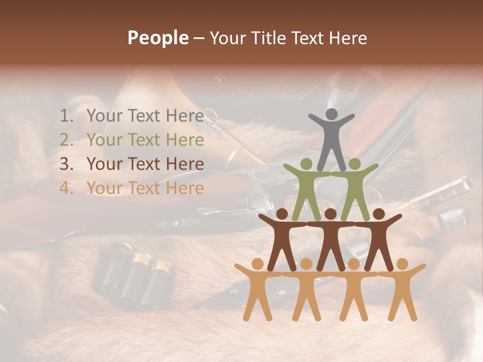 Golden Hunting Hobbies PowerPoint Template