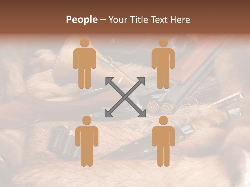 Golden Hunting Hobbies PowerPoint Template