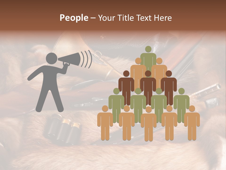 Golden Hunting Hobbies PowerPoint Template