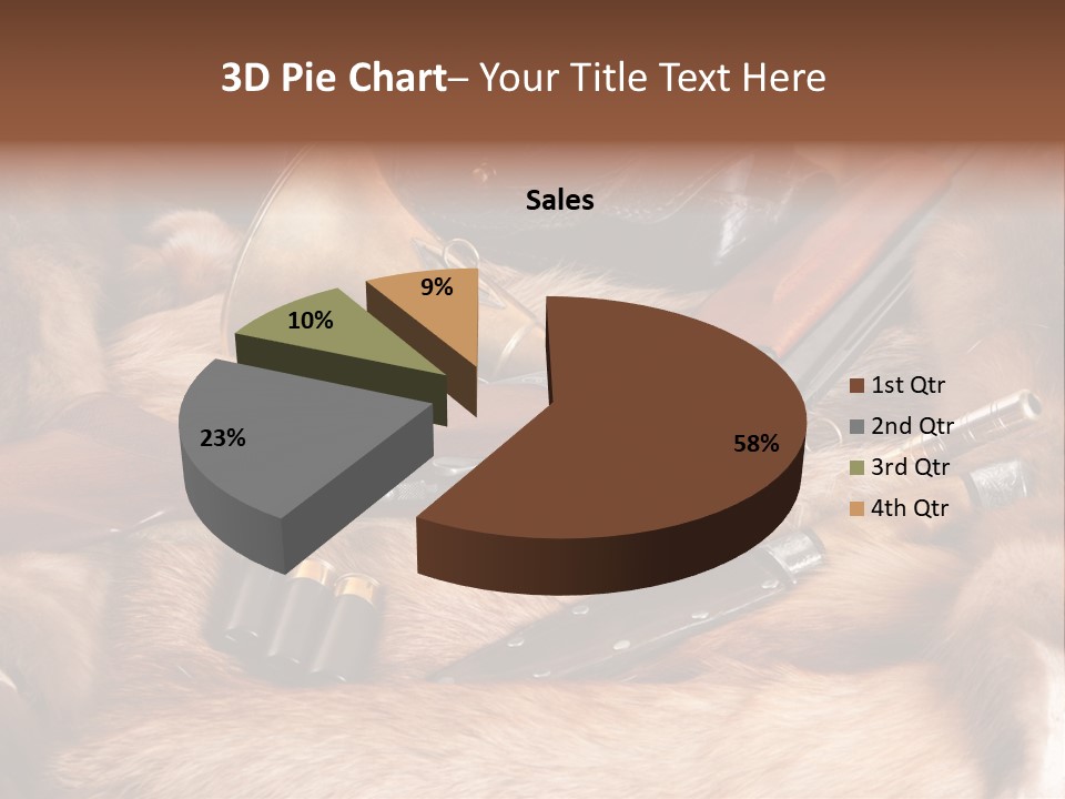 Golden Hunting Hobbies PowerPoint Template