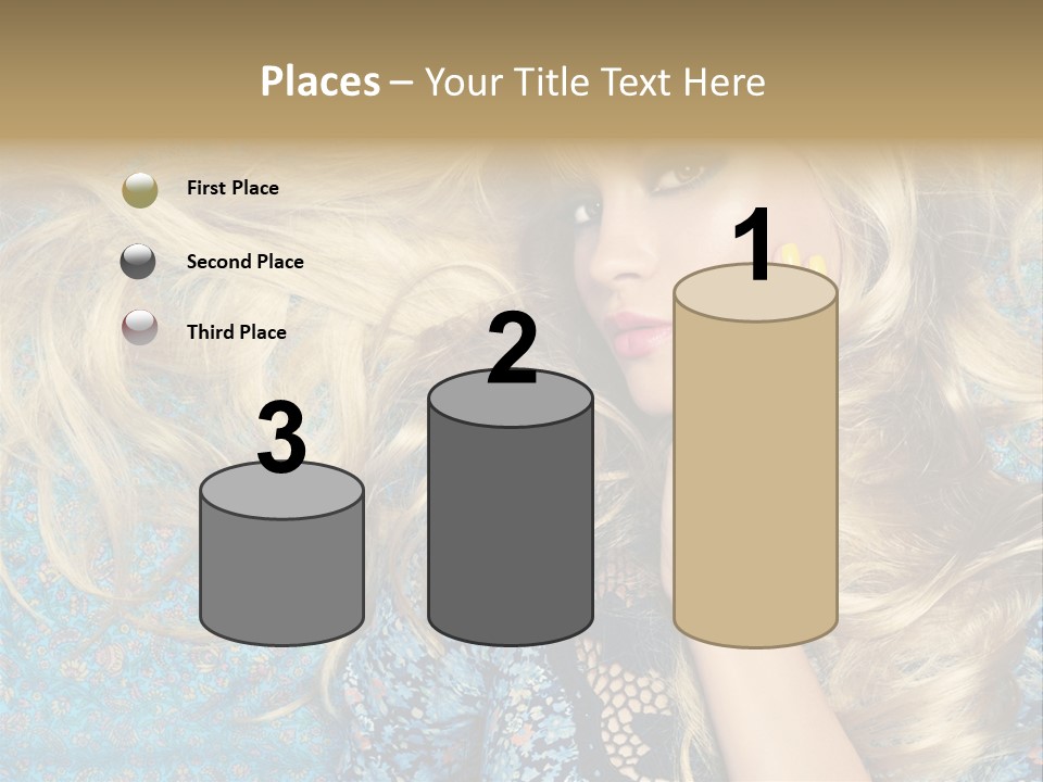 Lying Eye Portrait PowerPoint Template