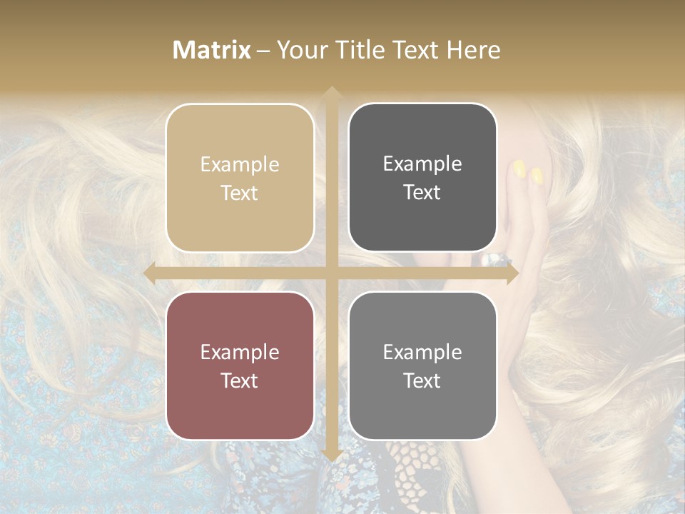 Lying Eye Portrait PowerPoint Template