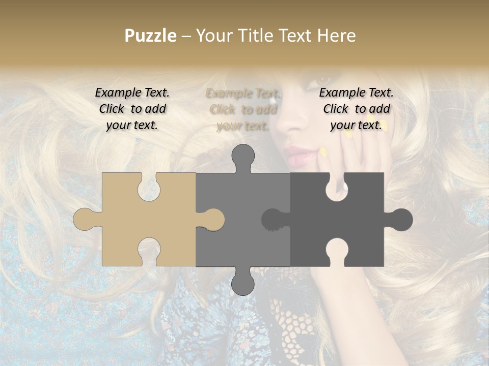 Lying Eye Portrait PowerPoint Template