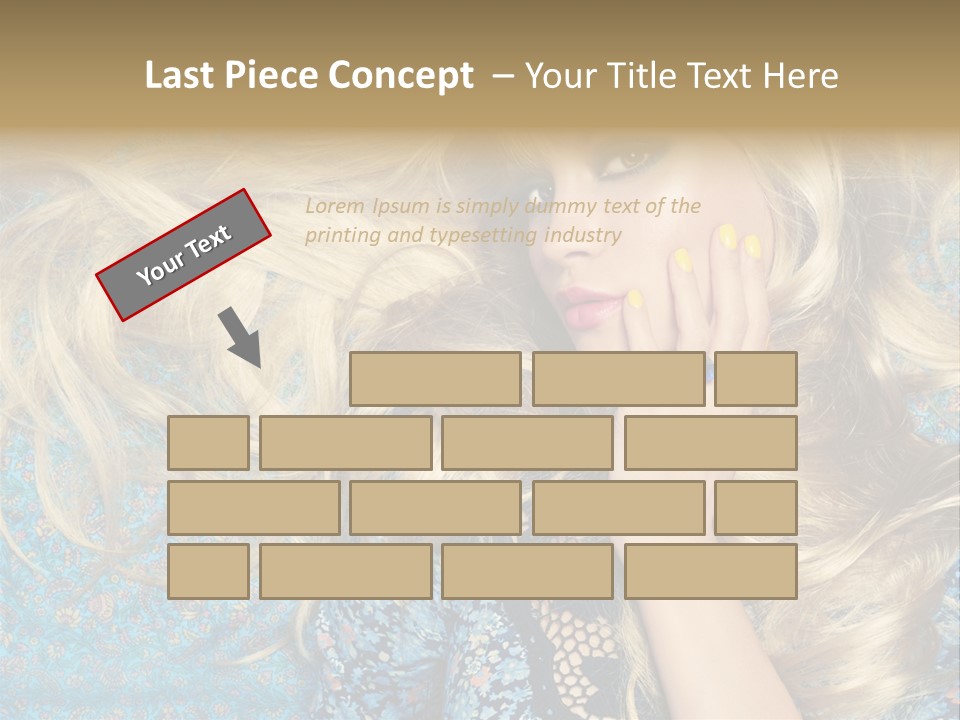 Lying Eye Portrait PowerPoint Template