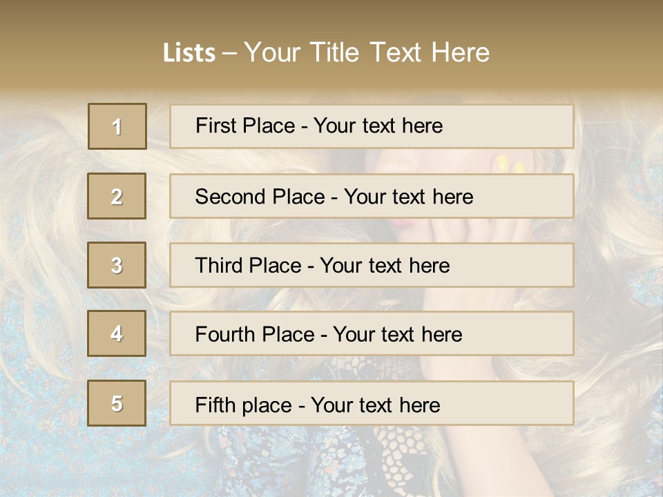 Lying Eye Portrait PowerPoint Template
