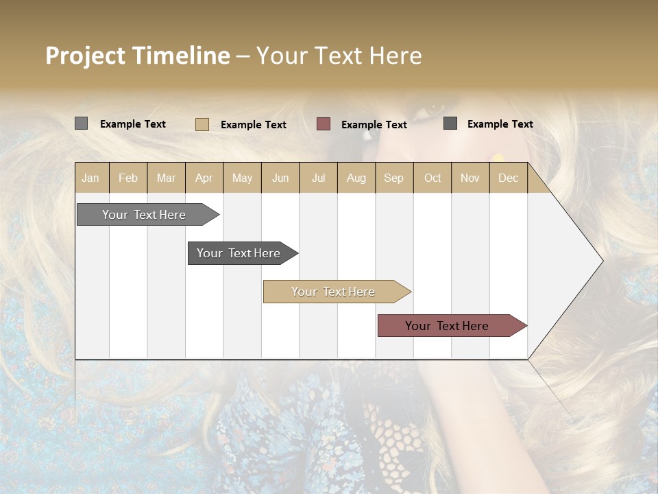Lying Eye Portrait PowerPoint Template