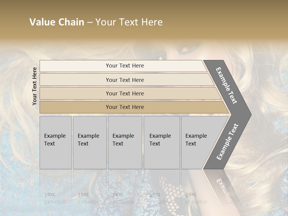 Lying Eye Portrait PowerPoint Template