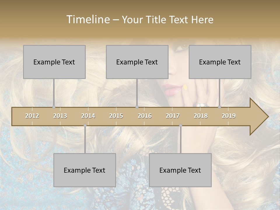 Lying Eye Portrait PowerPoint Template