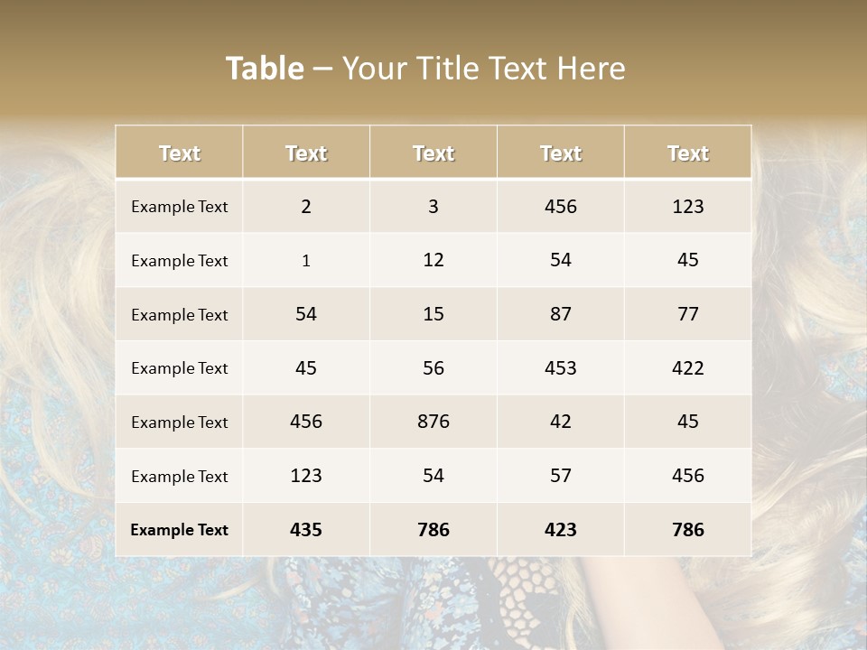 Lying Eye Portrait PowerPoint Template