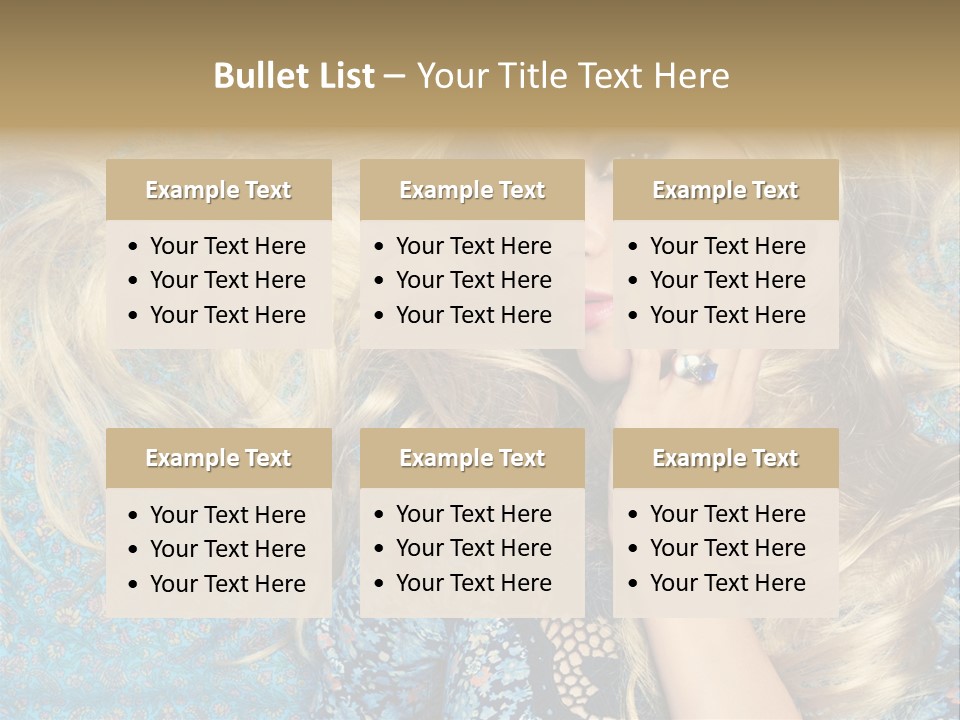 Lying Eye Portrait PowerPoint Template