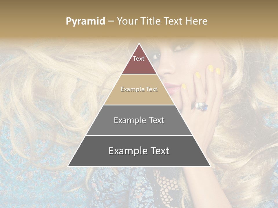 Lying Eye Portrait PowerPoint Template