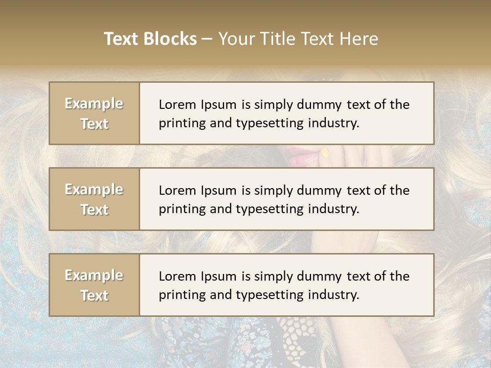 Lying Eye Portrait PowerPoint Template