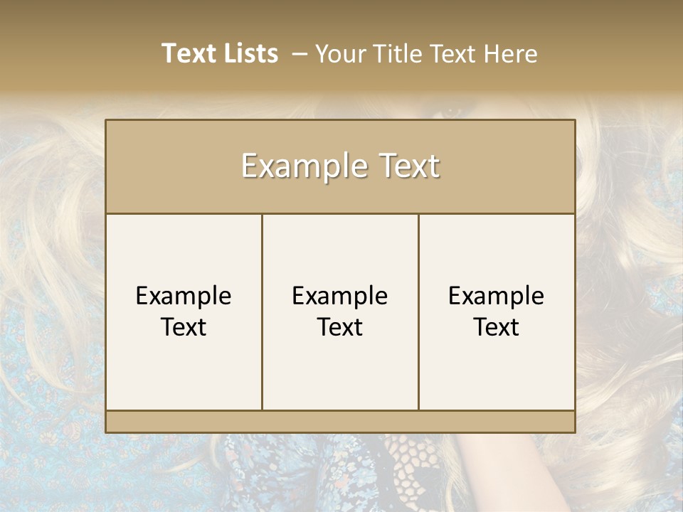 Lying Eye Portrait PowerPoint Template