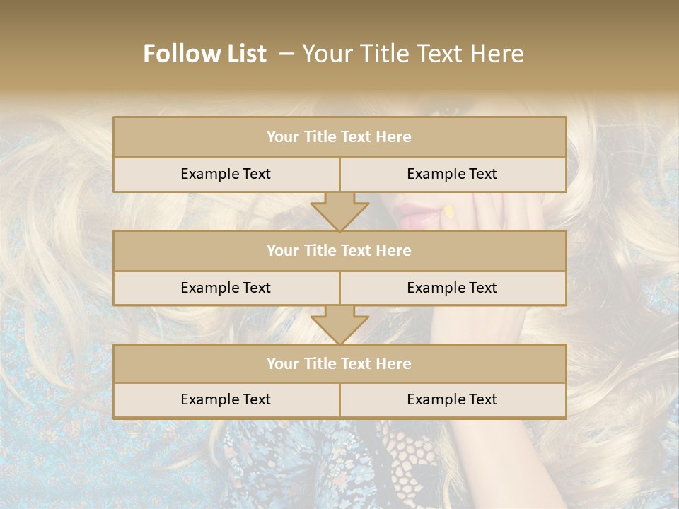 Lying Eye Portrait PowerPoint Template