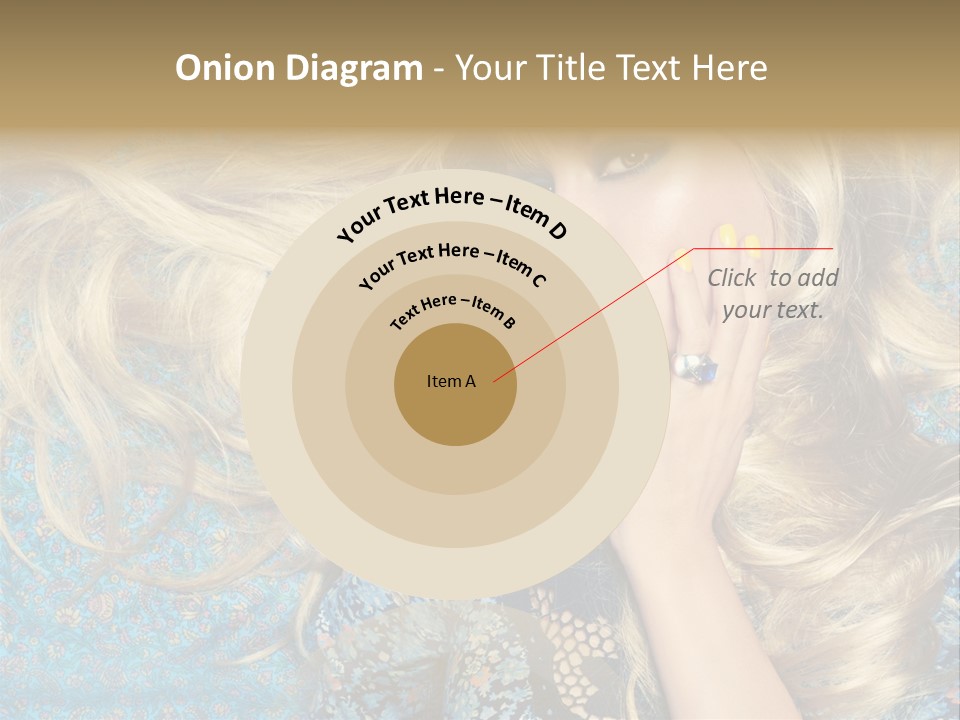 Lying Eye Portrait PowerPoint Template