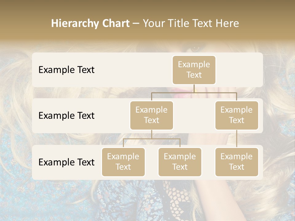 Lying Eye Portrait PowerPoint Template