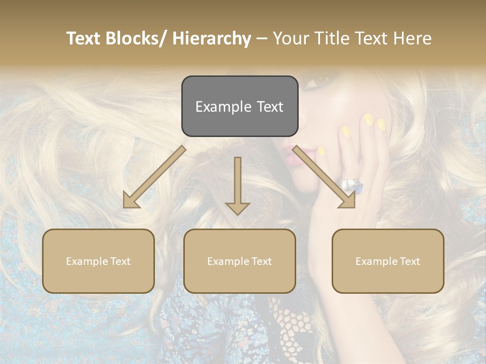 Lying Eye Portrait PowerPoint Template