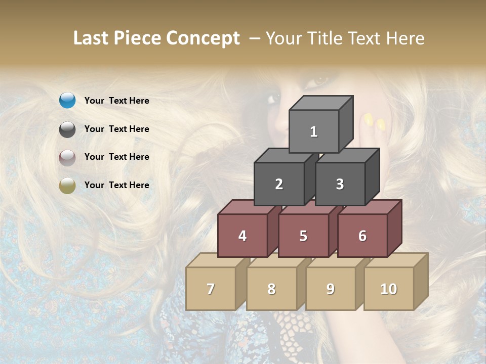 Lying Eye Portrait PowerPoint Template