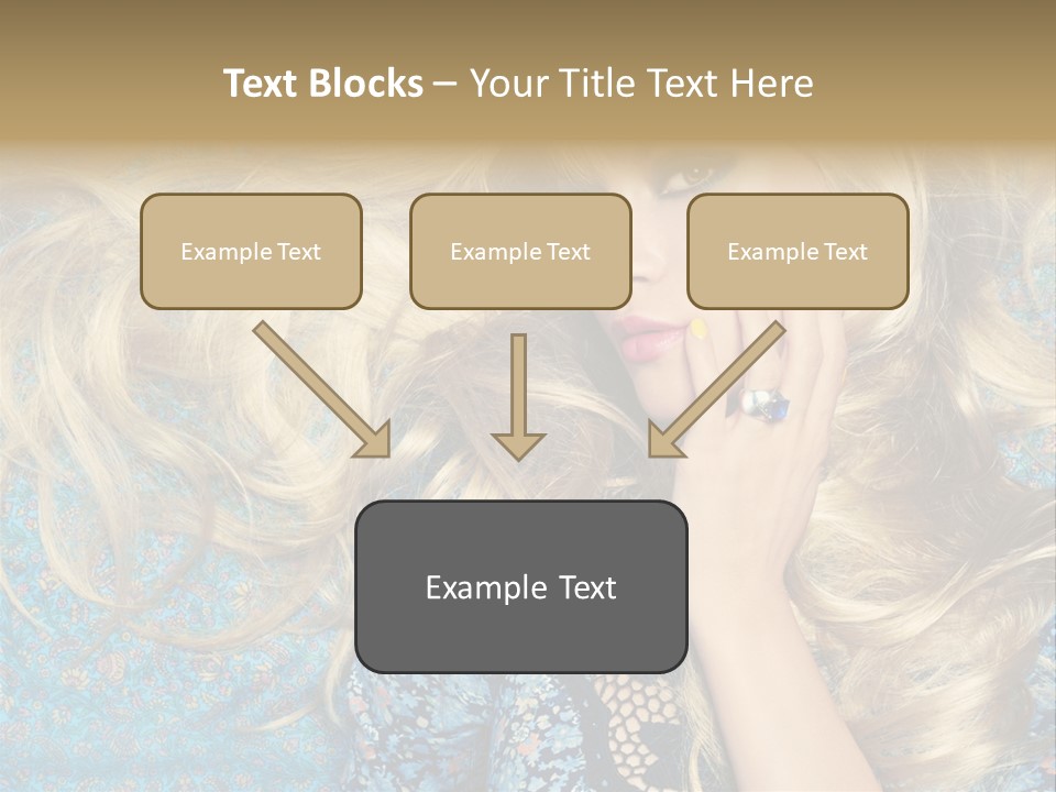 Lying Eye Portrait PowerPoint Template