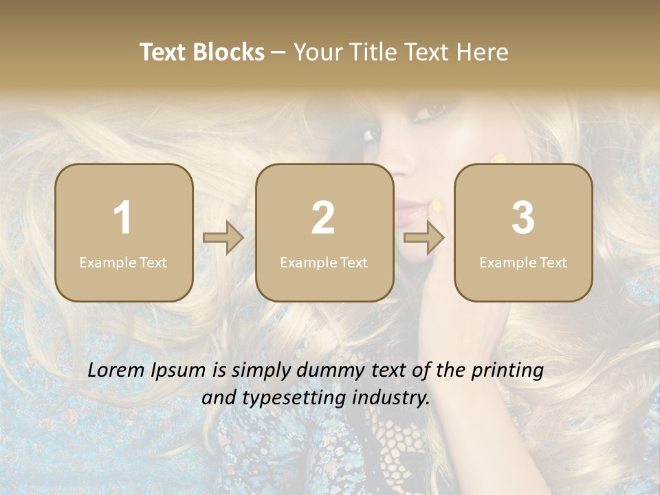 Lying Eye Portrait PowerPoint Template