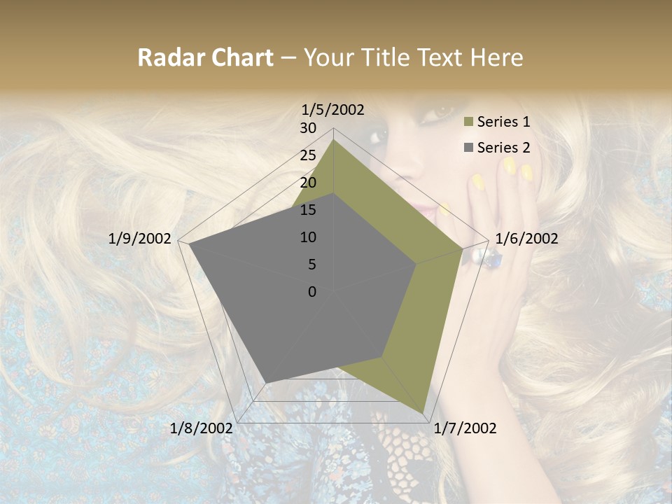 Lying Eye Portrait PowerPoint Template